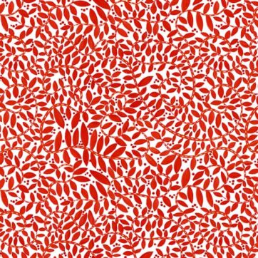 (9419)Folkscapes/Fantasy Ferns Red/White(1065)