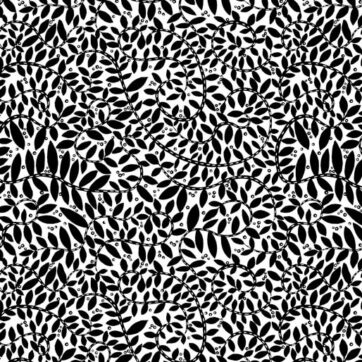 (3490)Folkscapes/Fantasy Ferns Black/White(1065)