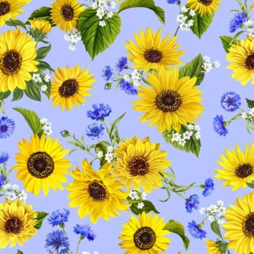 (2850)Sunflower Sunrise/Sunflower Garden Blue(0188)