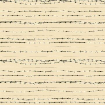 (E)Remembering/Barbed Wire Allover(7117)